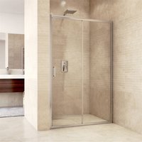 Sprchové dveře zasunovací, Mistica, 120x190 cm, chrom ALU, sklo Chinchilla