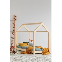 Dětská postel z masivu DOMEČEK - TYP A 160x80 cm