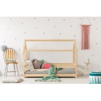 Dětská postel z masivu DOMEČEK - TYP B 140x80 cm