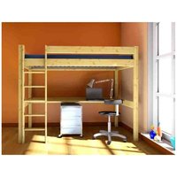 Dětská vyvýšená postel s psacím stolem DANA 190x80 cm + matrace ZDARMA!