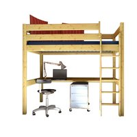 Dětská vyvýšená postel s psacím stolem DANA 190x80 cm + matrace ZDARMA!