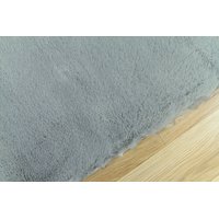 Kusový koberec CHRISTIANIA - šedý - imitace králičí kožešiny