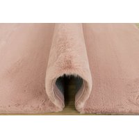 Kusový koberec CHRISTIANIA - světle růžový - imitace králičí kožešiny