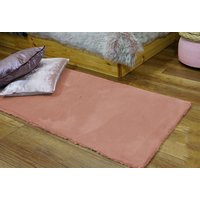 Kusový koberec CHRISTIANIA - světle růžový - imitace králičí kožešiny