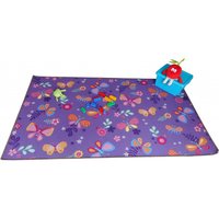 Dětský koberec MOTÝLÍ LOUKA - fialový