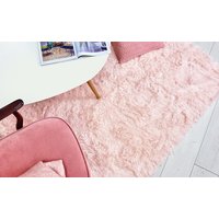 MAXMAX Plyšový dětský koberec MAX SVĚTLE RŮŽOVÝ 120x160 cm