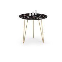 Konferenční stolek ARIA - černý mramor/zlatý