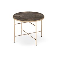 Konferenční stolek LISA - tmavý mramor/champagne