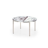 Konferenční stolek MAN - chromový/mramorový