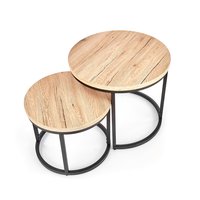 Konferenční stolek OREA - dub san remo/černý