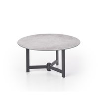 Konferenční stolek TWINS - hnědý/černý/skleněný