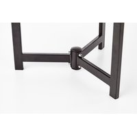 Konferenční stolek TWINS - hnědý/černý/skleněný
