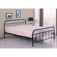 Kovová postel LINDA 200x120 cm - černá