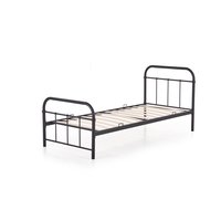 Kovová postel LINDA 200x90 cm - černá
