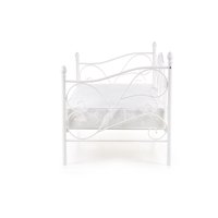 Kovová postel RIAU 200x90 cm - bílá