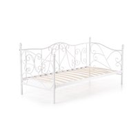 Kovová postel RIAU 200x90 cm - bílá