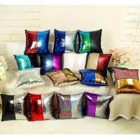 Flitrový polštář BÍLOSTŘÍBRNÝ