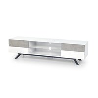 Televizní stolek STONE - beton/bílý
