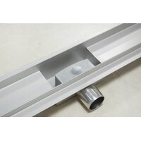 Sprchový žlab MAXMAX Mexen BLACK GLASS, skleněný kryt