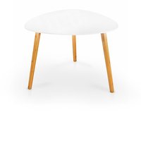 Konferenční stolek SAM - bukové dřevo/bílý