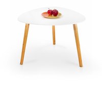 Konferenční stolek SAM - bukové dřevo/bílý