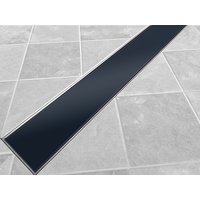 Sprchový žlab MAXMAX Mexen BLACK GLASS, skleněný kryt