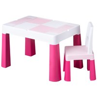 Dětský stoleček se židličkou TEGA MULTIFUN - růžový