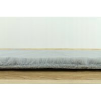 Kusový koberec CHRISTIANIA - světle šedý - imitace králičí kožešiny