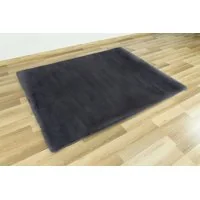 Dětský plyšový koberec CHRISTIANIA - tmavě šedý