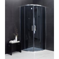 Sprchový kout MAXMAX MEXEN RIO grafit - čtvrtkruh 80x80 cm, 863-080-080-01-40