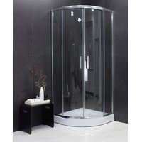 Sprchový kout MAXMAX MEXEN RIO transparent - čtvrtkruh 80x80 cm, 863-080-080-01-00