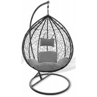 Závěsné houpací křeslo COLI šedé XL