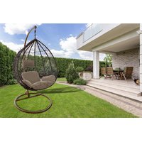 Závěsné houpací křeslo COLI šedé XL