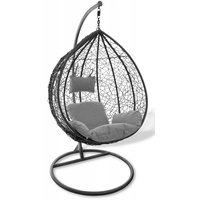 Závěsné houpací křeslo COLI šedé XL