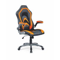 Herní židle KOBRA černo/oranžová