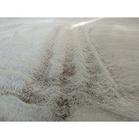 Kusový koberec CHRISTIANIA - taupe - imitace králičí kožešiny