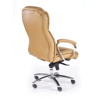 Kancelářská židle FOSTER světle hnědá kůže