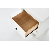 Noční stolek SAM - bílý - ekokůže