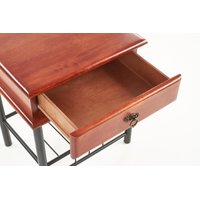 Noční stolek z masivu CASTLE - třešeň/kovový