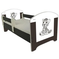 Dětská postel HNĚDÝ TYGŘÍK 140x70 cm