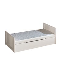 Dětská postel s výsuvnou přistýlkou z MASIVU 200x90cm SE ŠUPLÍKEM - TOM