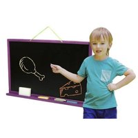 Dřevěná dětská magnetická tabule na zeď - fialová