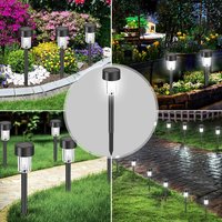 Zahradní LED solární lampa do země 32x5,5 cm - černá