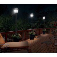 Zahradní LED solární lampa stojící 92x14 cm