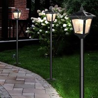 Zahradní LED solární lampa stojící 92x14 cm