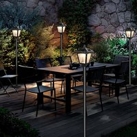 Zahradní LED solární lampa stojící 92x14 cm