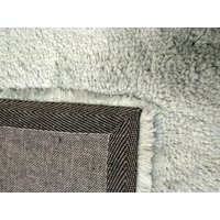 Plyšový koberec MARENGO - šedo/zelený