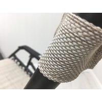 Zahradní rozkládací lehátko FARO béžové - držák nápojů - polštářek