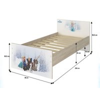 Dětská postel MAX bez šuplíku Disney - MINNIE PARIS 200x90 cm