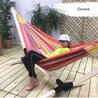 Houpací síť ARUBA 200x100 cm - červená